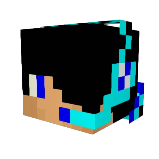 ButterBoy1302 Minecraft avatar head, 3D render