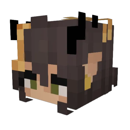 ButterBoyKai Minecraft avatar head, 3D render