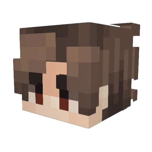 ButterCake_ Minecraft avatar head, 3D render