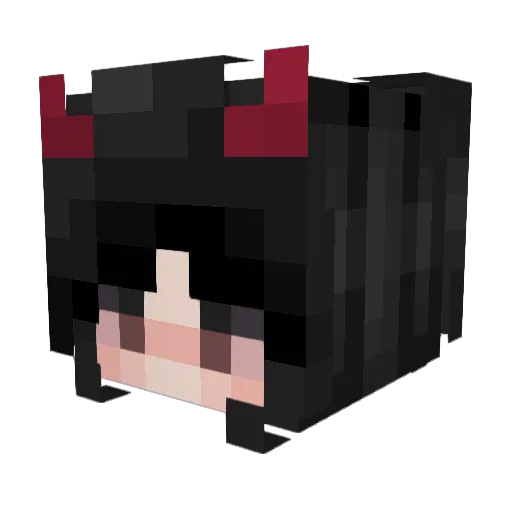 ButterCupViral1 Minecraft avatar head, 3D render