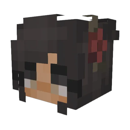 ButterCuppe Minecraft avatar head, 3D render