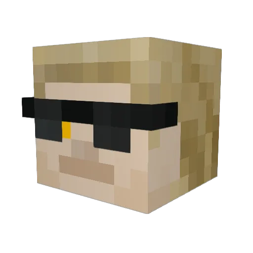 ButterLord25 Minecraft avatar head, 3D render