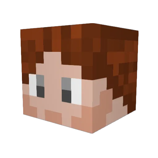 ButterMage420 Minecraft avatar head, 3D render