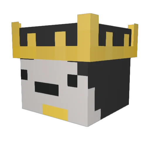 ButterMyEgg Minecraft avatar head, 3D render