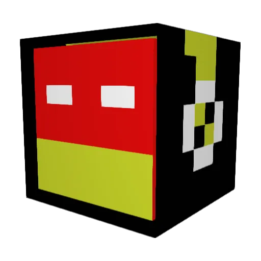 ButterNinjaAlex Minecraft avatar head, 3D render
