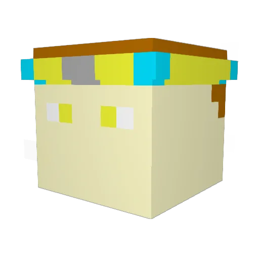 ButterNinjaTNT Minecraft avatar head, 3D render
