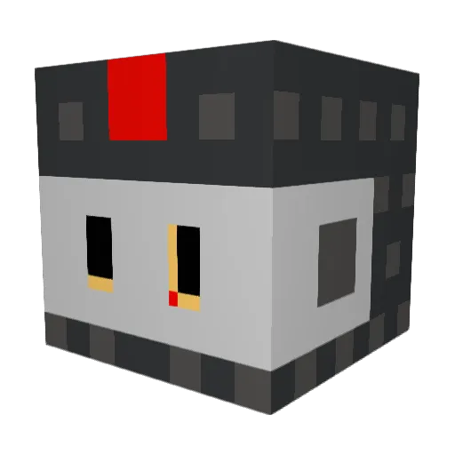 ButterSlash Minecraft avatar head, 3D render