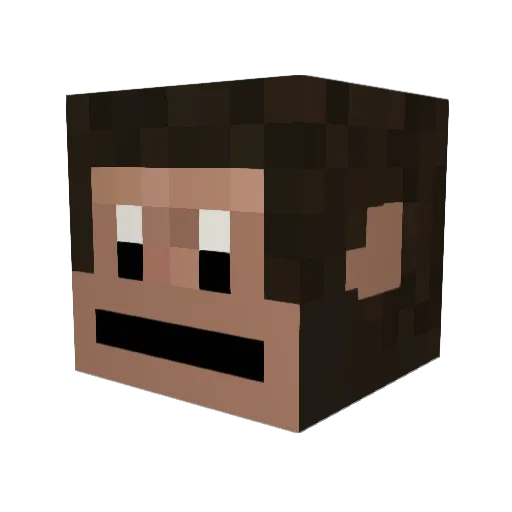 ButterWarrior71 Minecraft avatar head, 3D render