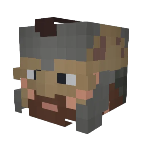 Butter_Brezeln Minecraft avatar head, 3D render