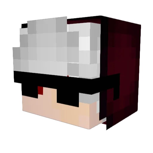 Butter_Dolphin Minecraft avatar head, 3D render