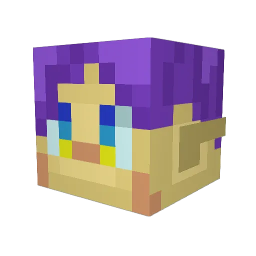 Butter_Golem2137 Minecraft avatar head, 3D render