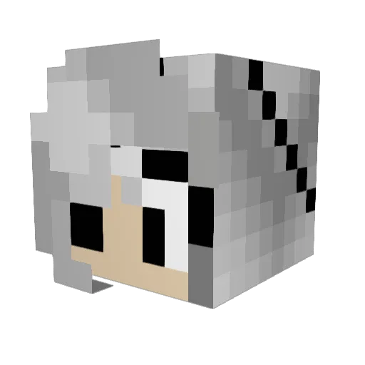 Butter_Luvver Minecraft avatar head, 3D render