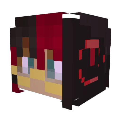 Butter_Sparkle Minecraft avatar head, 3D render