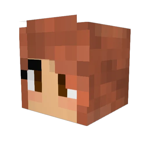 Butter__ Minecraft avatar head, 3D render