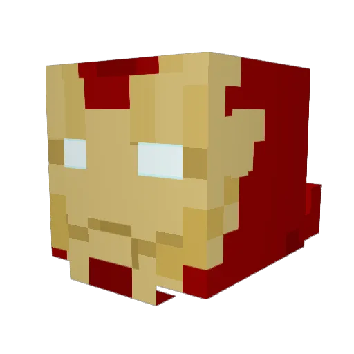 Butterbean50 Minecraft avatar head, 3D render