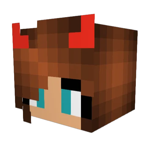 Butterchiken1 Minecraft avatar head, 3D render