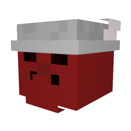 ButterdCorn Minecraft avatar head, 3D render