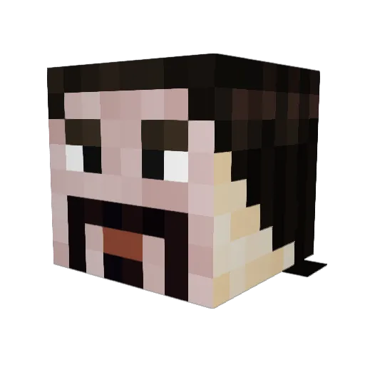 Buttered0Bread Minecraft avatar head, 3D render