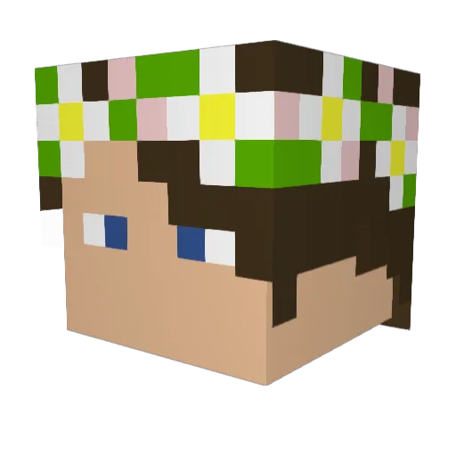 ButteredKieran Minecraft avatar head, 3D render