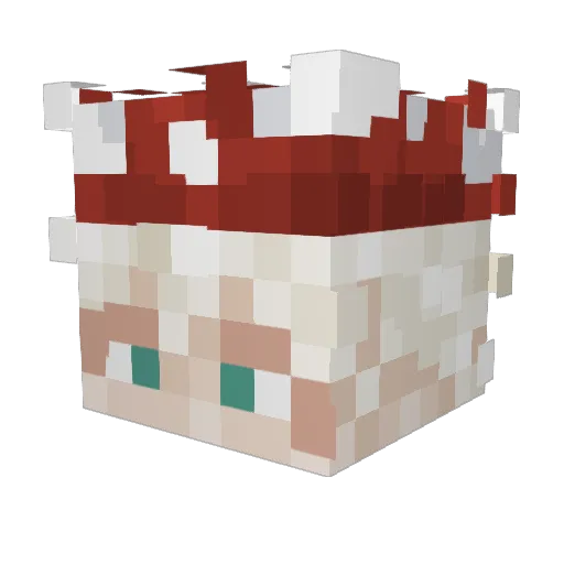 ButteredPotato3 Minecraft avatar head, 3D render