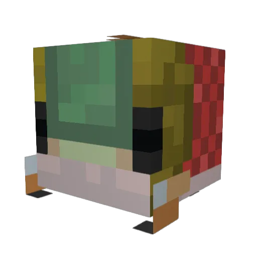 Butterfish747 Minecraft avatar head, 3D render