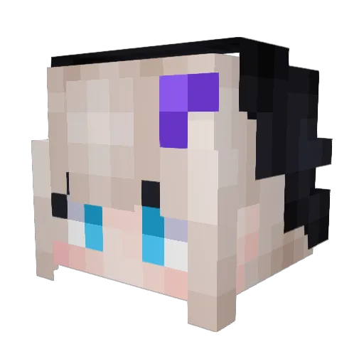 Butterfly7488 Minecraft avatar head, 3D render