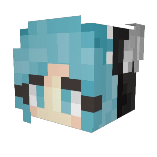 Butterfly_Yan Minecraft avatar head, 3D render