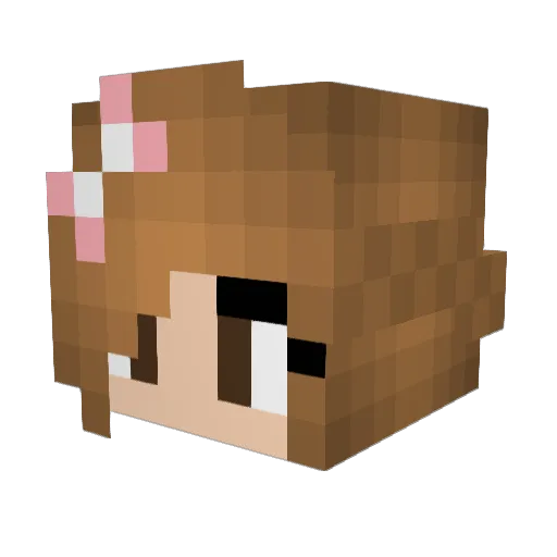 Butterflypants12 Minecraft avatar head, 3D render