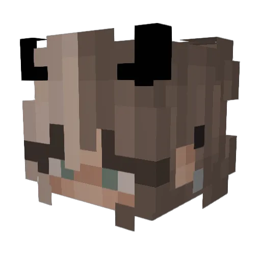 Butterhead17 Minecraft avatar head, 3D render