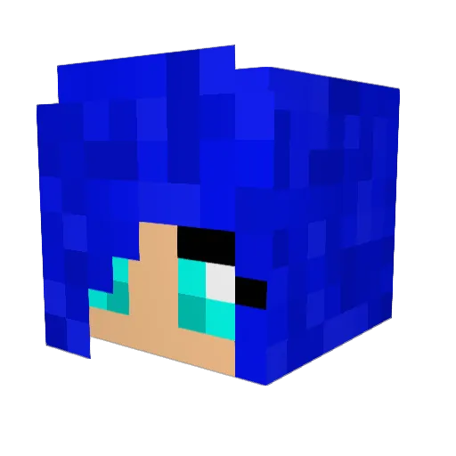 Butterhedgehog1 Minecraft avatar head, 3D render