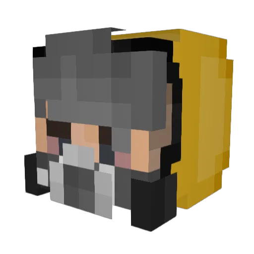 Butterknife11 Minecraft avatar head, 3D render