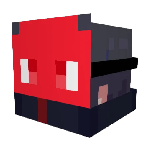 Butterkuche Minecraft avatar head, 3D render