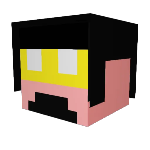 Butterman422 Minecraft avatar head, 3D render
