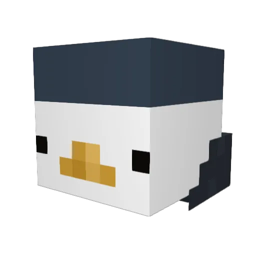 Buttermesser Minecraft avatar head, 3D render
