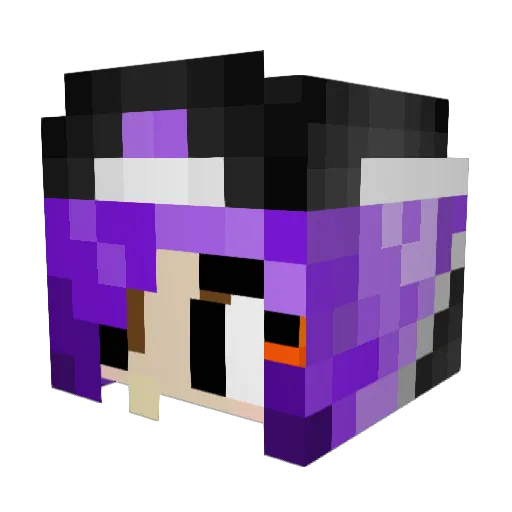 Buttermug Minecraft avatar head, 3D render