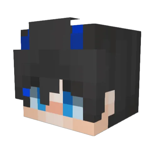 Butterpopcorn62 Minecraft avatar head, 3D render