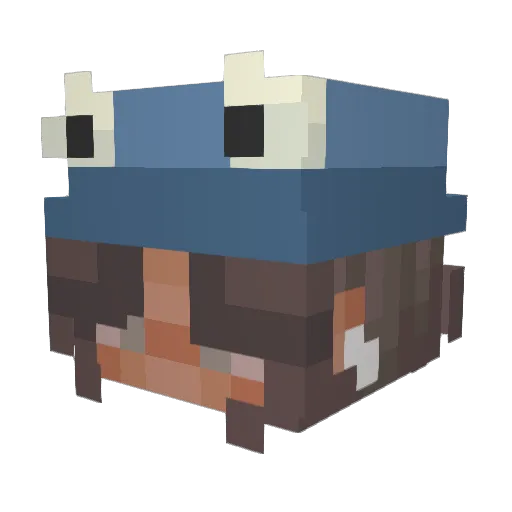 ButtersCream Minecraft avatar head, 3D render