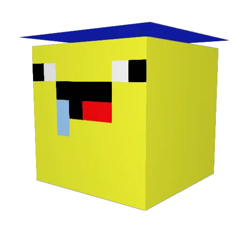 ButtersDK Minecraft avatar head, 3D render