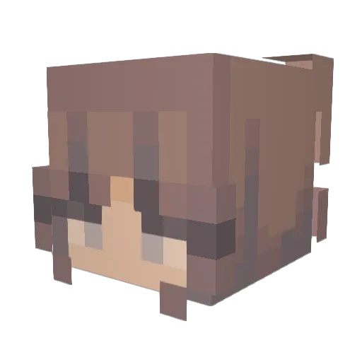 Buttershuckles Minecraft avatar head, 3D render