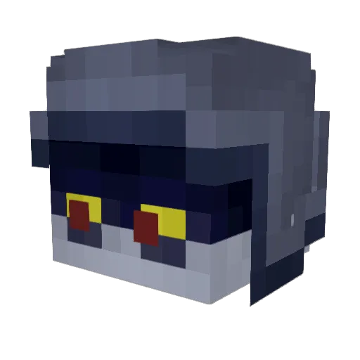 Butterspp Minecraft avatar head, 3D render