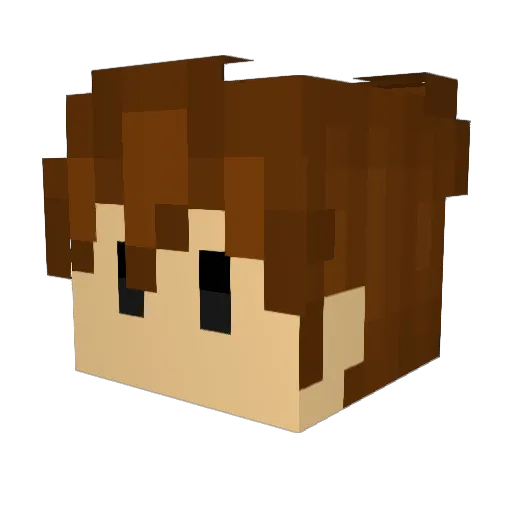 ButteryLoaf Minecraft avatar head, 3D render
