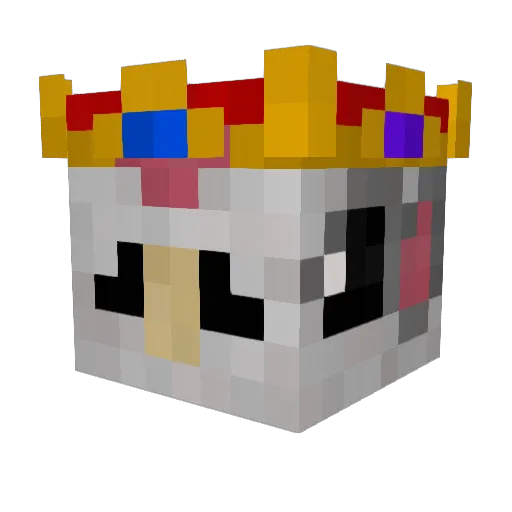 Buttikis Minecraft avatar head, 3D render