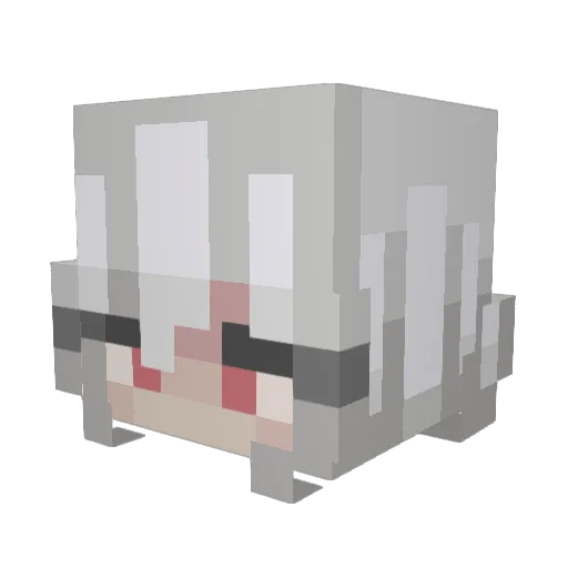Button4210 Minecraft avatar head, 3D render