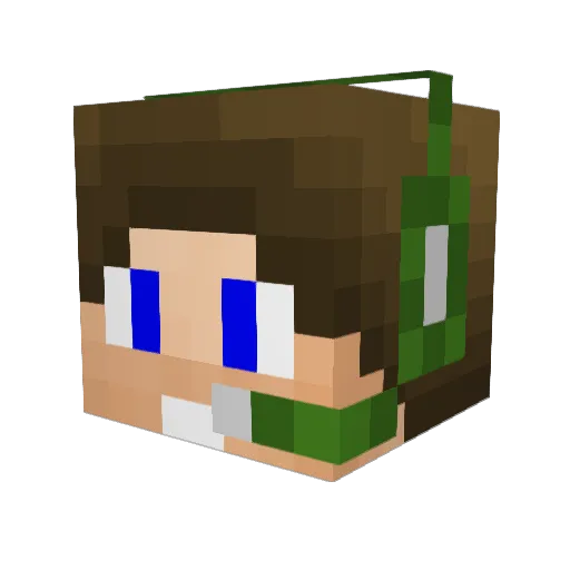 Buttsagg2 Minecraft avatar head, 3D render