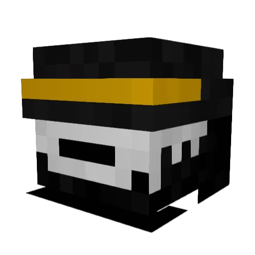Buttshroom Minecraft avatar head, 3D render