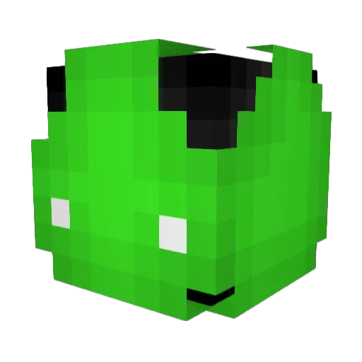 Buttslice Minecraft avatar head, 3D render