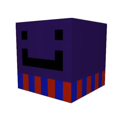 ButturBeeDum Minecraft avatar head, 3D render