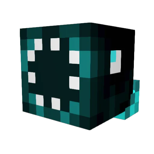 Butturs Minecraft avatar head, 3D render