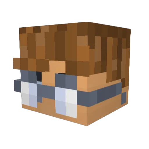 Butzemann2222 Minecraft avatar head, 3D render