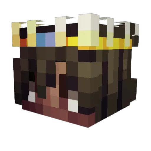 Buu_Baa Minecraft avatar head, 3D render
